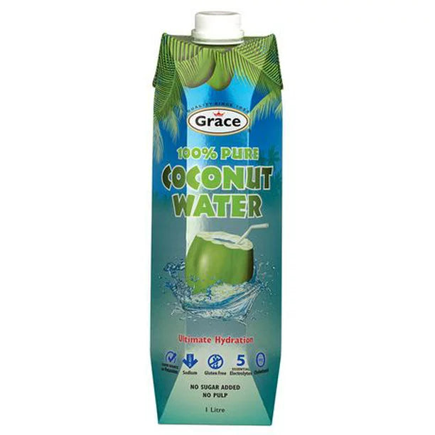 Grace Coconut Water 100% Natural - 1L Tetra Pack