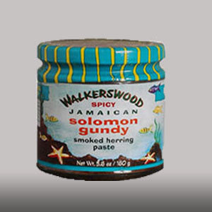 Walkerswood Spicy Solomon Gundy is a Jamaican fish paste made from a blend of smoked herring, hot peppers and seasonings. 12.5 oz