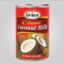 Grace Coconut Milk is used to flavor many dishes and adds a rich and delicious coconut flavor to whatever that is being prepared. 14 oz.