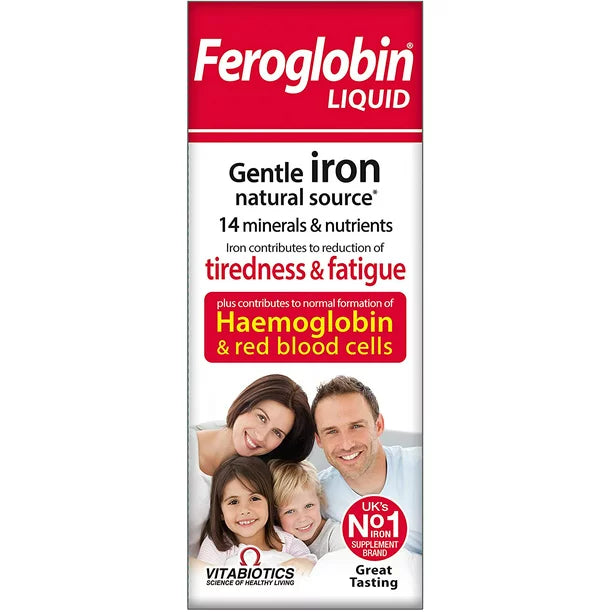Feroglobin Vitabiotics -B12 Iron Supplement Liquid 200mL