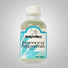 Benjamins Essence of Peppermint provides relief for gastric and intestinal discomfort. Also used to reduce physical and mental fatigue. 