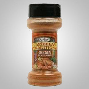 Grace Caribbean Traditions Chicken Seasoning is a special blend of spices that brings out the flavor in poultry. 3.49 oz.