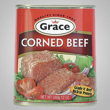 Grace Corned Beef is best with your favorite vegetable or casserole. Can also be enjoyed in sandwiches and biscuits. 12 oz.  Now available in low-sodium