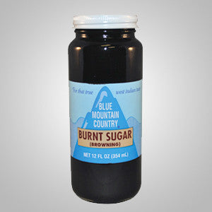 Blue Mountain Burnt Sugar Browning adds rich color to cakes, meats, gravies and soups. 