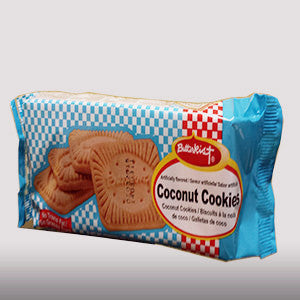 Butterkist coconut cookies are classic Jamaican biscuits with coconut flavor. It may be enjoyed with milk as a delicious snack.