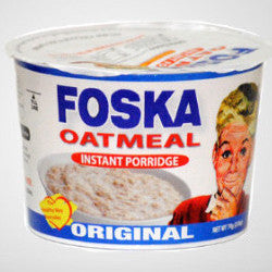 Foska Oatmeal Instant Porridge is perfect for on-the-go. Foska Oats helps to lower your cholesterol. Provides vitamins and minerals. Rich source of carbohydrates.