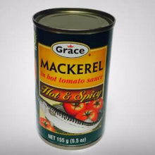 Grace Hot & Spicy Mackerel in hot tomato sauce may be served as a snack or with rice as a main course.