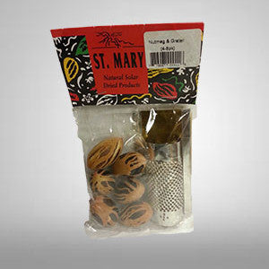 Whole Jamaican Nutmeg once grated is used in baking, adds aroma to punch, custards, porridge, fruit salad and hot chocolate tea.