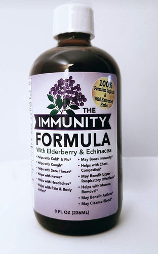 The Immunity Formula with Elderberry, Echinacea and Mullein 8oz