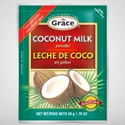 Grace Coconut Milk powder is a must have for many Caribbean dishes and adds authentic coconut flavor. Just add water. 1.76 oz
